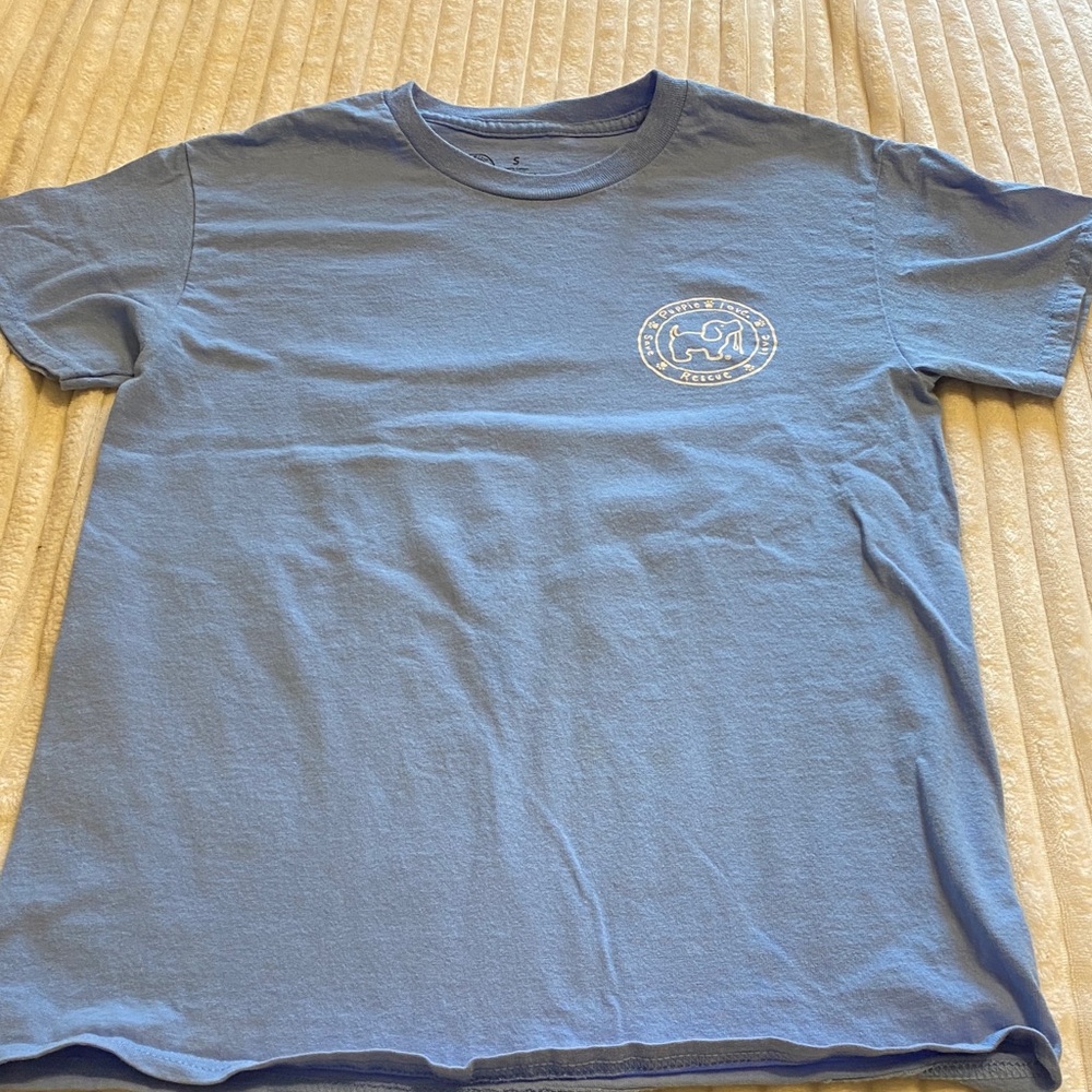 Puppie Love Blue Graphic T-Shirt